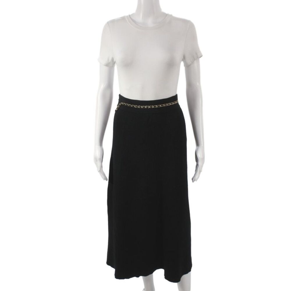 Generation Love Womens Straight Pencil Skirt Black Long Size XS